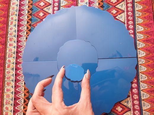 Сет молдів для смоли "Шматочки агата" для технік GEOD імітація зрізу каменю, підставки для бокалів