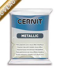 Полимерная глина Цернит Cernit Metallic, №200 Синий, 56г