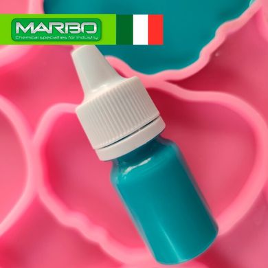 Marbo (Італія) пігмент "Карибський бірюзовий" 72 концентрат для смол і поліуретанів. Марбо, PASTELLO 15 мл.