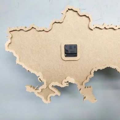 Арт борд карта Украины, основа для часов в виде карты Украины. Размер на выбор: 60х40 см + подрамник 10 мм