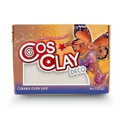 Cosclay Deco. Цвет "Белый". Уп. 227 г. Эластичная полимерная глина для лепки скульптуры, миниатюры, кукол.