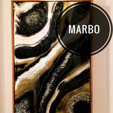 Marbo (Італія) пігмент "Чорний" концентрат для смол і поліуретанів. Марбо, 15 мл.