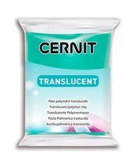 Полимерная глина Цернит Cernit Translucent, N620 Изумруд, 56г
