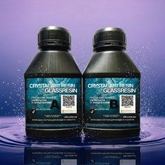 Смола Crystal Art Glassresin &mdash; густа прозора смола для молдів і фінішного покриття. Уп. 800 г