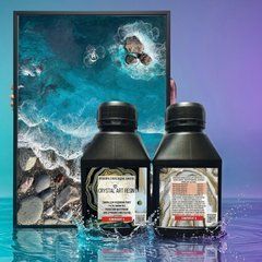 Смола Crystal Art Resin 2 густа. Для картин та молдів. Уп. 800 г. Resin Art