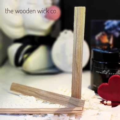 Гніт потріскуючий (США) Wooden Wick фірмовий, подвійний (з бустером). 1 шт. На вибір: 12.7 х 76.2