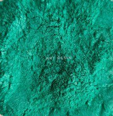 Пігмент перламутр "Cyan", синьо-зелений, для смол. ArtResin Pigments. Уп. 10 мл