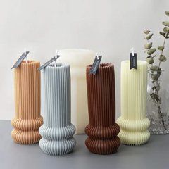 Молд для свічки "Art deco". Мод. 74, 1 шт. М'який та еластичний силікон.