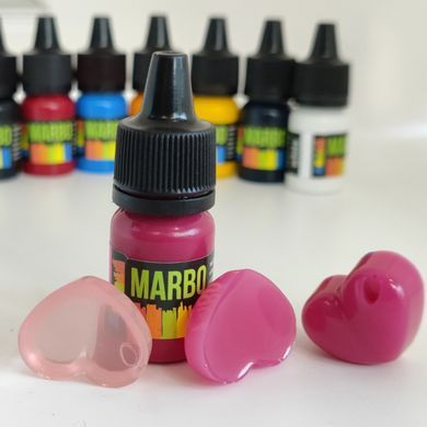 Marbo (Италия) пигмент розовый "Фуксия" Уп. на выбор: 15-200 г. Для полиуретанов и смол. 15 мл