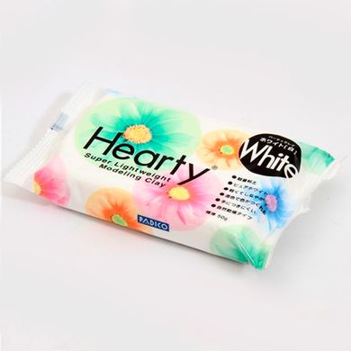 Пластика холодний фарфор Padico Hearty (Японія) самозастигаюча для квітів, декору, біла. 40 г