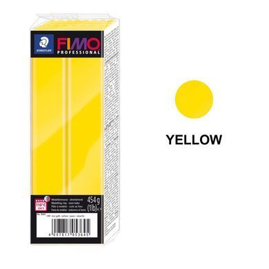 Фимо Профессионал FIMO Professional, упаковка 454 г, желтый №100